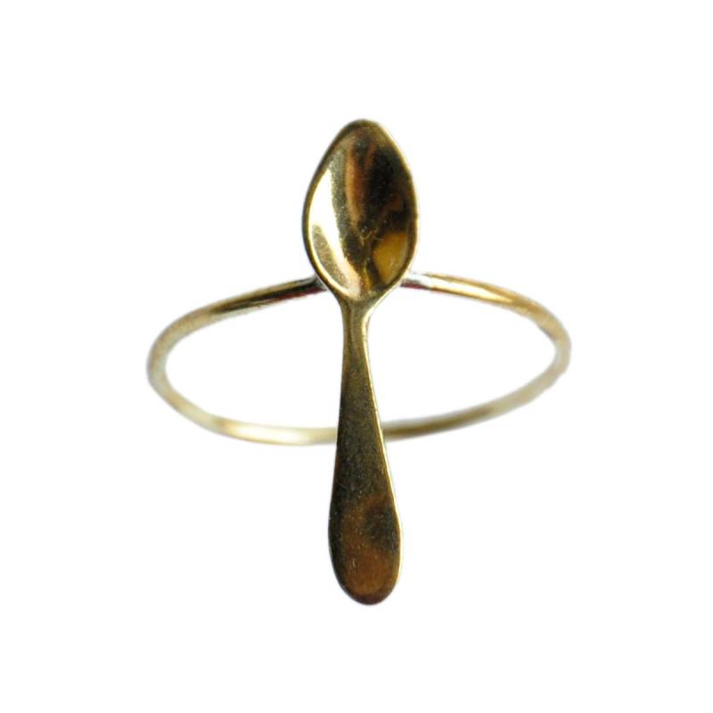 Spoon Spoonie Handgemachte Messing Gold Ring Spoon Spoonie Handgemachte Messing Gold Ring von ButterBrass