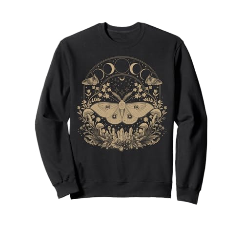 Niedliche Fairycore Motte Therian Ästhetische Blumen für Mädchen Frauen Sweatshirt von Butterfly Grunge Fairycore Therian Clothing
