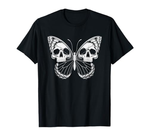 Totenköpfe Schmetterling Halloween Schmetterlinge Männer Frauen T-Shirt Totenköpfe Schmetterling Halloween Schmetterlinge Männer Frauen T-Shirt von ButterflyAxis1