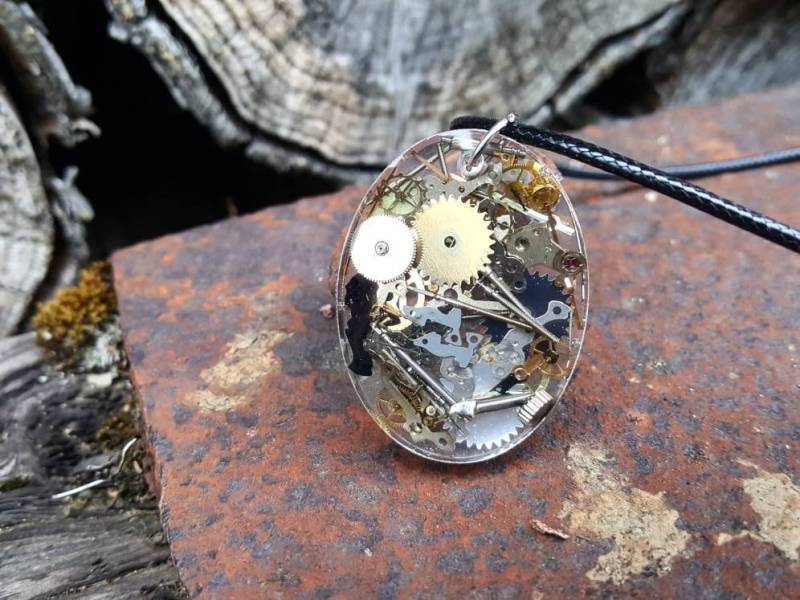 Handgemachte Steampunk Zahnrad-Anhänger Mit Handgemachte Steampunk Zahnrad-Anhänger Mit von ButterflyCustoms
