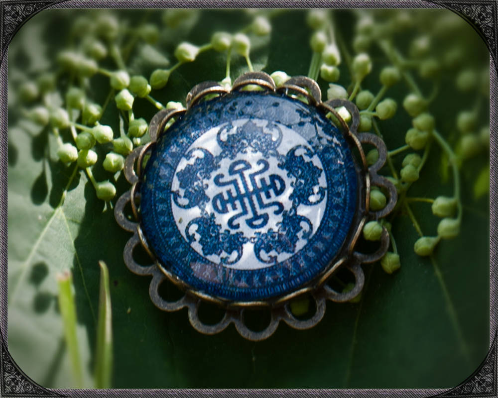 Boho Brosche Asia Blau 2 Boho Brosche Asia Blau 2 von ButterflyLotusShop