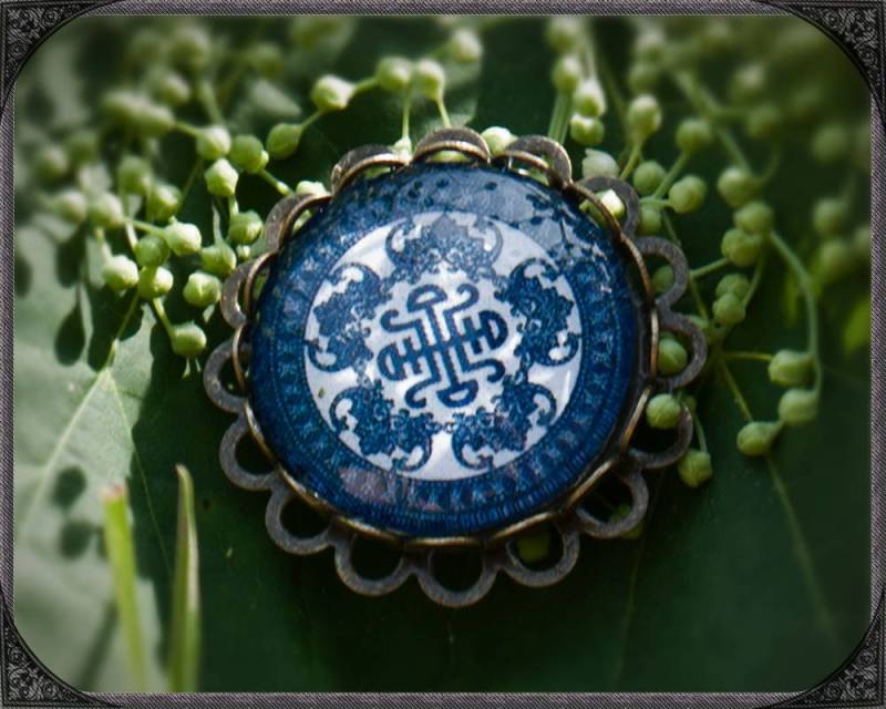 Boho Brosche Asia Blau 2 Boho Brosche Asia Blau 2 von ButterflyLotusShop