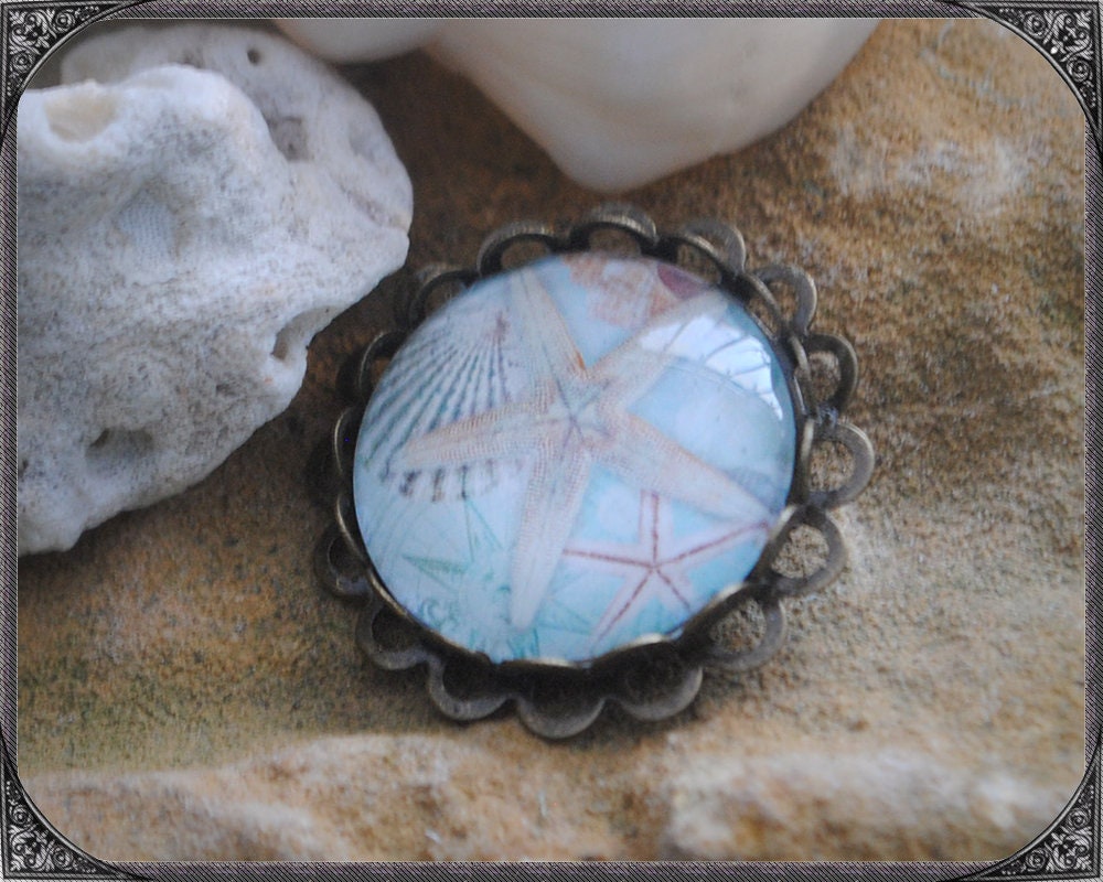 Maritime Brosche Seestern Blau Maritime Brosche Seestern Blau von ButterflyLotusShop