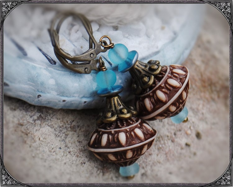 Ohrhänger Septembererde von ButterflyLotusShop