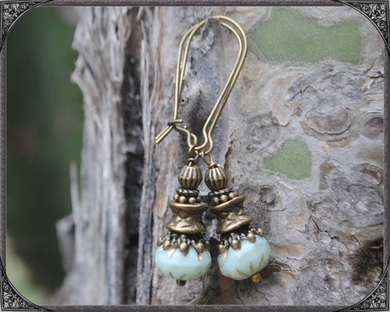 Ohrringe Mint-Bronze 1 von ButterflyLotusShop