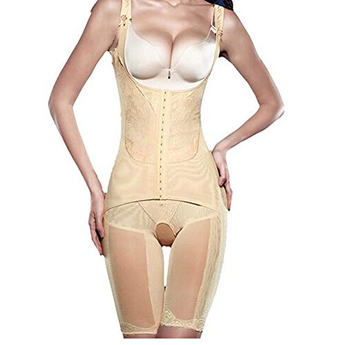 Butterme Postpartum Erholung Ganz Mieder Bodysuit Shapewear Oberschenkel Reducer Strampler Miederhose Bodyformer,nude,XL von iSpchen