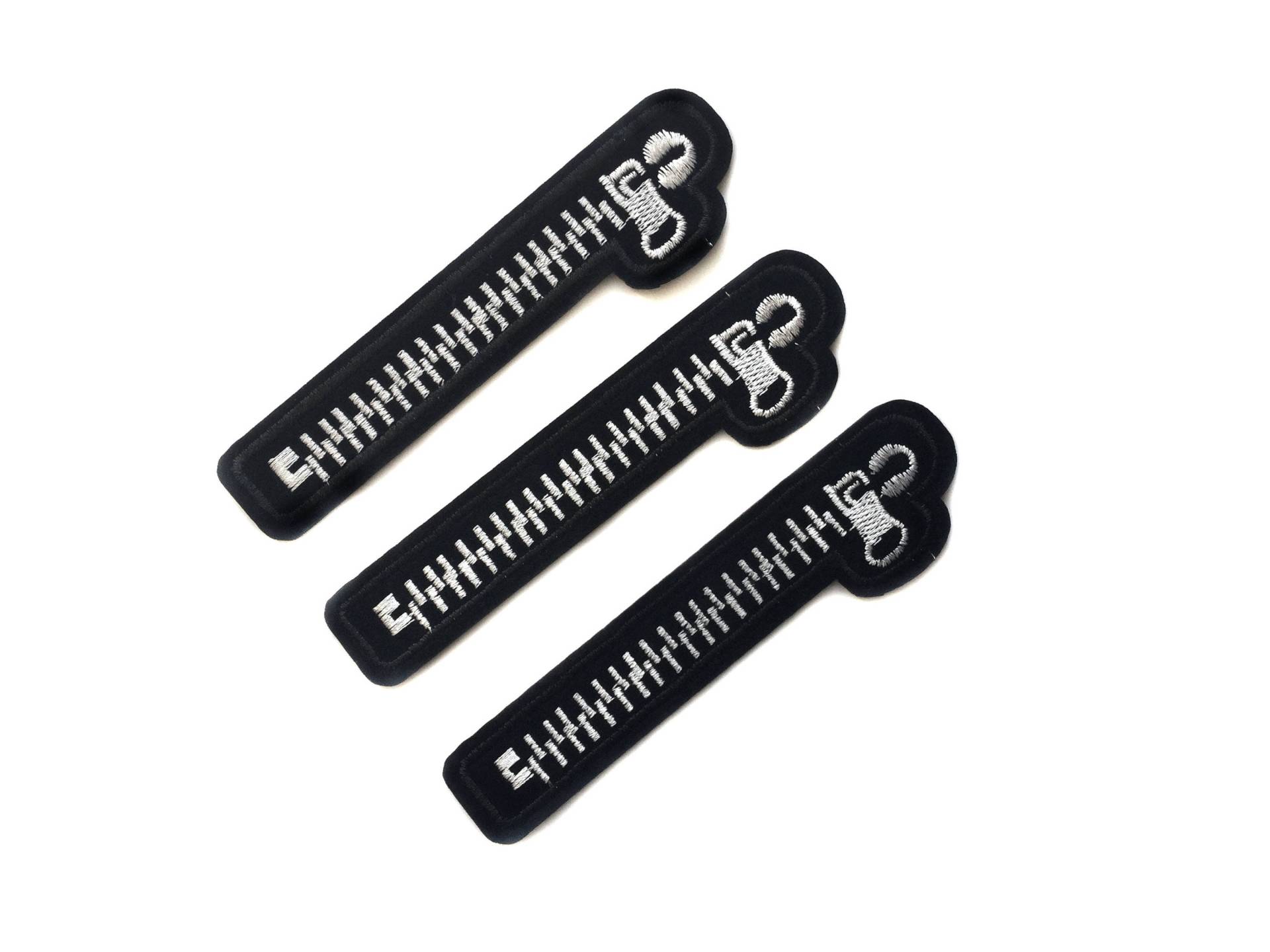 1+ Zip Aufnäher - Schwarz Weißer Patch Zips Patches Besticktes Zum Aufbügeln Kleine Monochrome Applikation 3 cm X 11.8 1+ Zip Aufnäher - Schwarz Weißer Patch Zips Patches Besticktes Zum Aufbügeln Kleine Monochrome Applikation 3 cm X 11.8 von ButtonCool