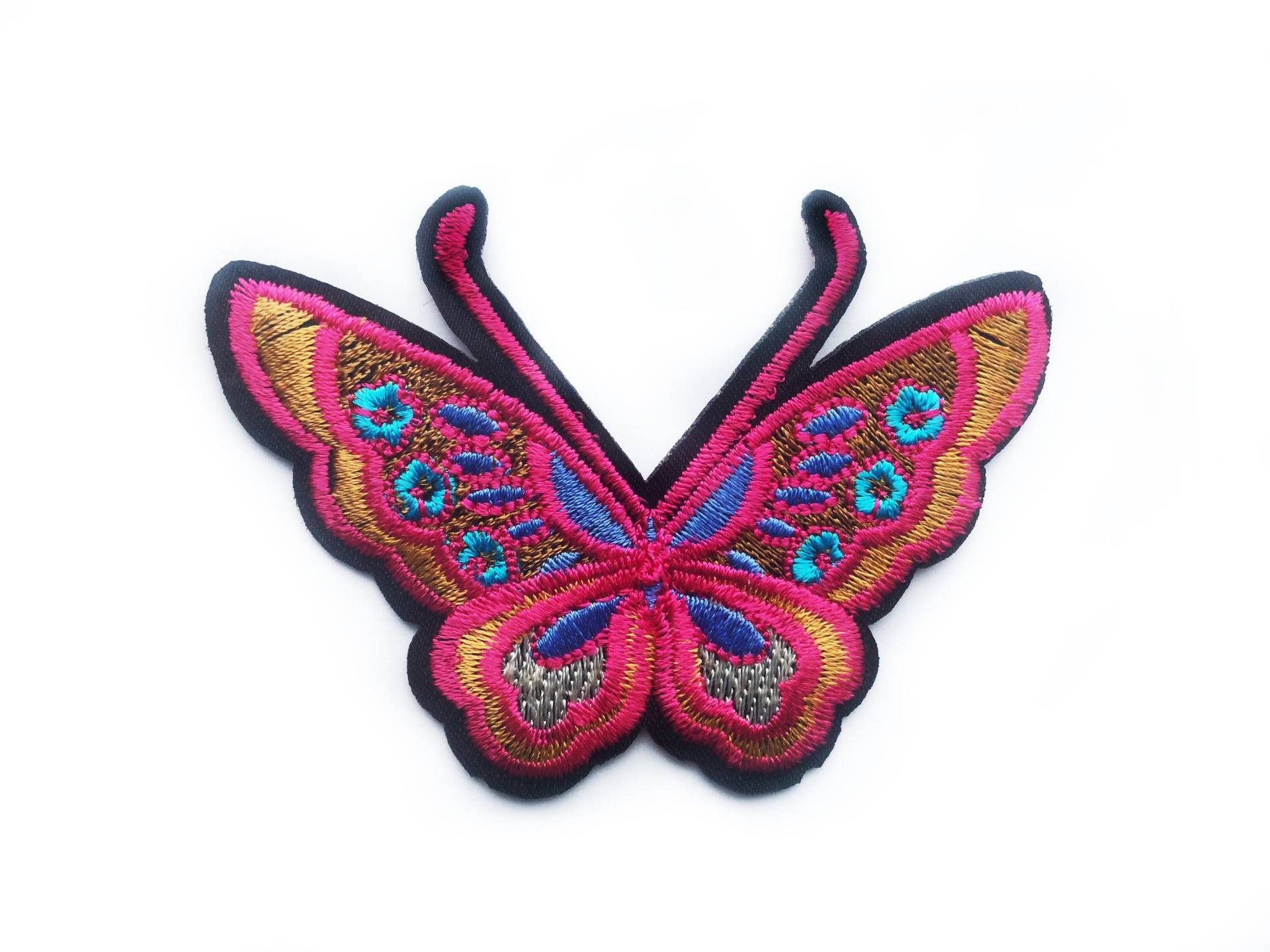 Rosa Schmetterling Aufnäher - Schmetterlinge Patch Bügelbild Insekt Applikation Kleidung Denim Accessoire Für Jacken Rosa Schmetterling Aufnäher - Schmetterlinge Patch Bügelbild Insekt Applikation Kleidung Denim Accessoire Für Jacken von ButtonCool
