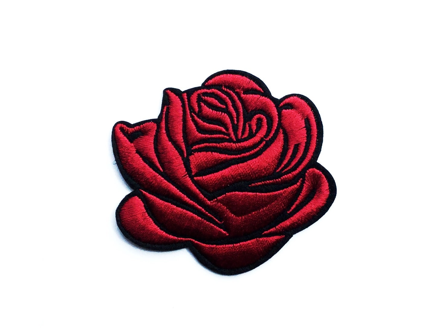 Rote Rose Aufnäher - Jeans Rote Blume Blumen Patch Grunge Patches Gestickte Diy Kleidung 7, 5 cm X 6 Rote Rose Aufnäher - Jeans Rote Blume Blumen Patch Grunge Patches Gestickte Diy Kleidung 7, 5 cm X 6 von ButtonCool