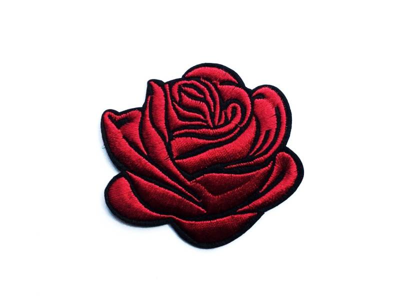 Rote Rose Aufnäher - Jeans Rote Blume Blumen Patch Grunge Patches Gestickte Diy Kleidung 7, 5 cm X 6 Rote Rose Aufnäher - Jeans Rote Blume Blumen Patch Grunge Patches Gestickte Diy Kleidung 7, 5 cm X 6 von ButtonCool