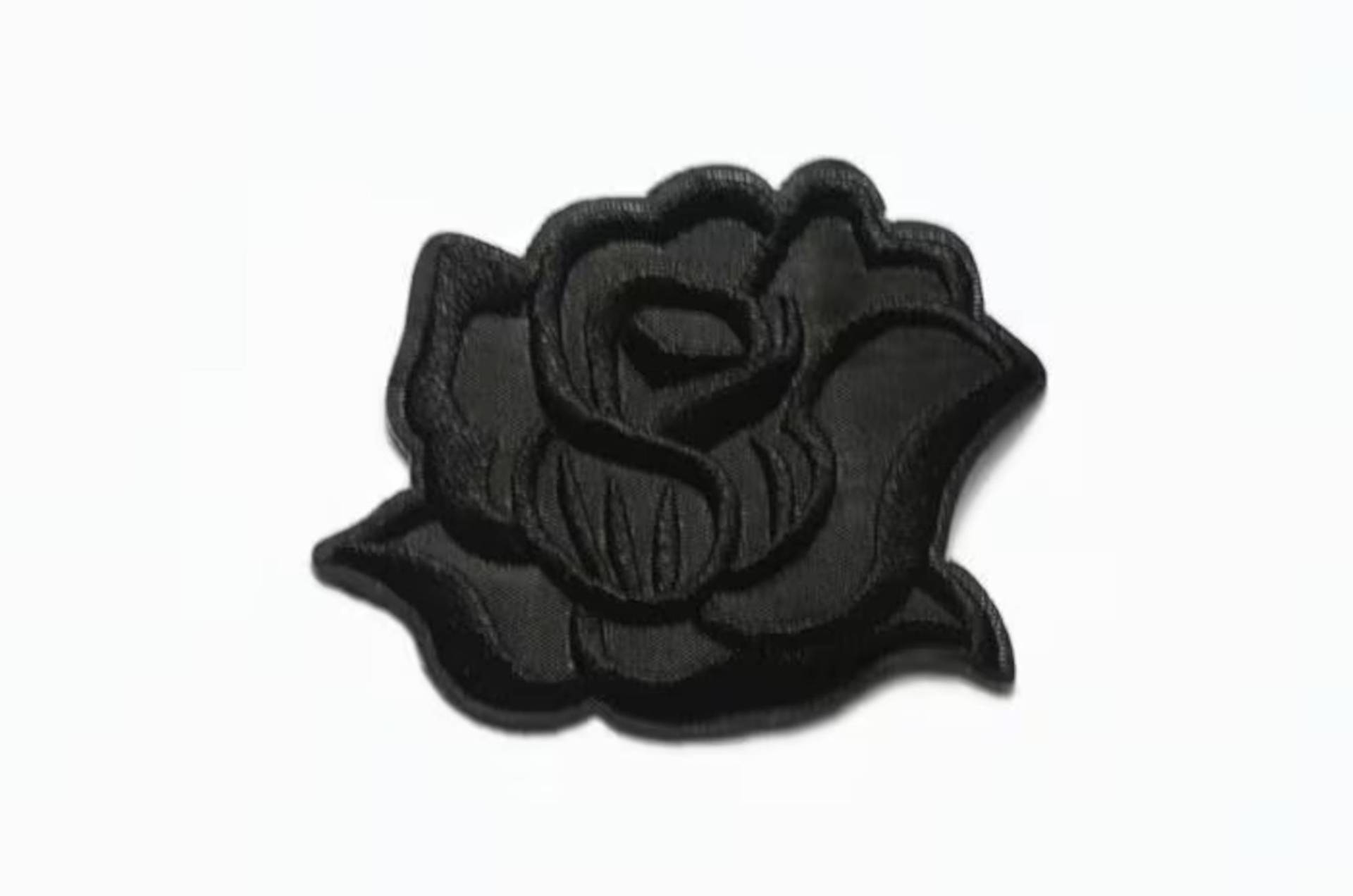 Schwarze Rose Patch - Goth Blume Aufbügler Jacke Blumen Grunge Patches Gestickter Aufnäher Schwarze Rose Patch - Goth Blume Aufbügler Jacke Blumen Grunge Patches Gestickter Aufnäher von ButtonCool