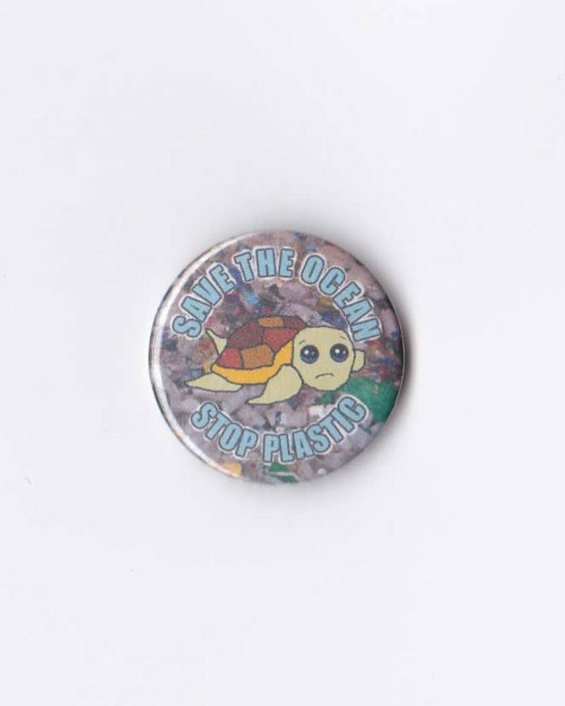 Save The Ocean Stop Kunststoff 1 Zoll Button Anstecker / von ButtonMeme
