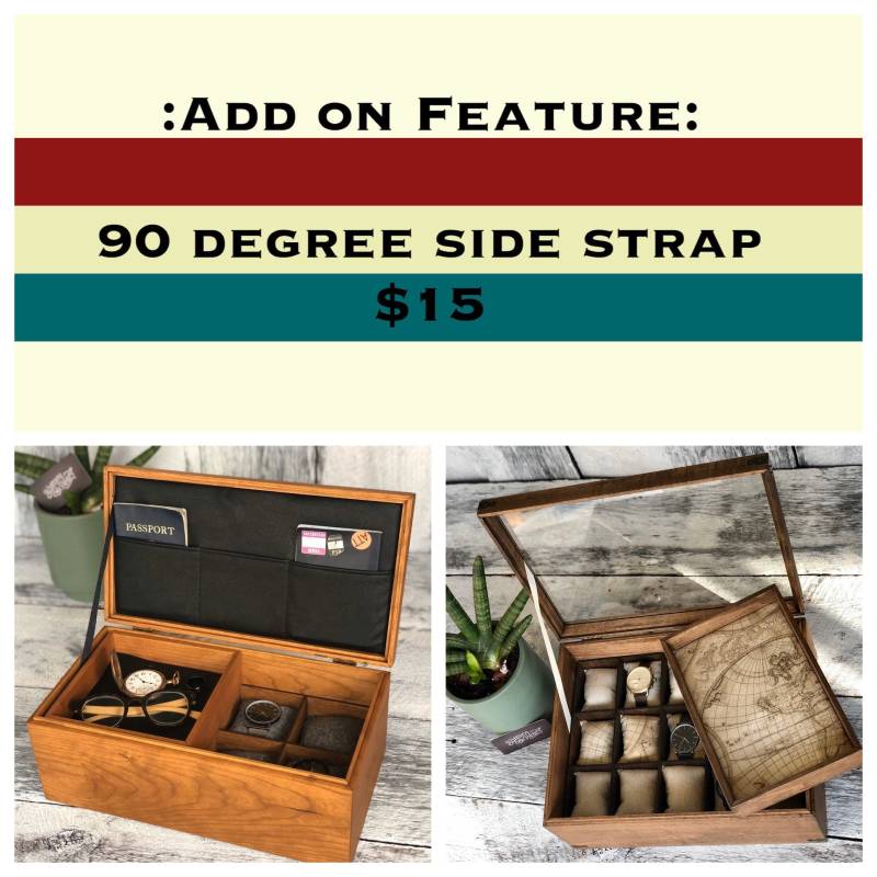 Uhrenbox 90 Grad Deckelband Add-On von ButtonsAndPearl