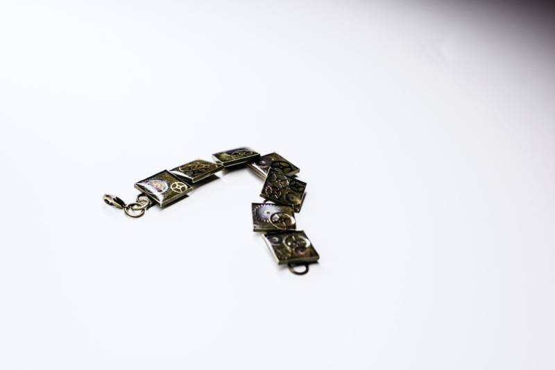 steampunk Armband von ButtonsandBeadsbyJen