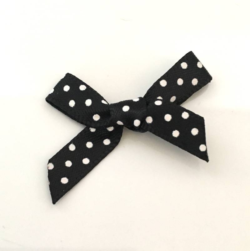 10Er Satinband Weiß Gepunktet 7 Mm Bastelbedarf | 10Er Pack von Buttonsheduk