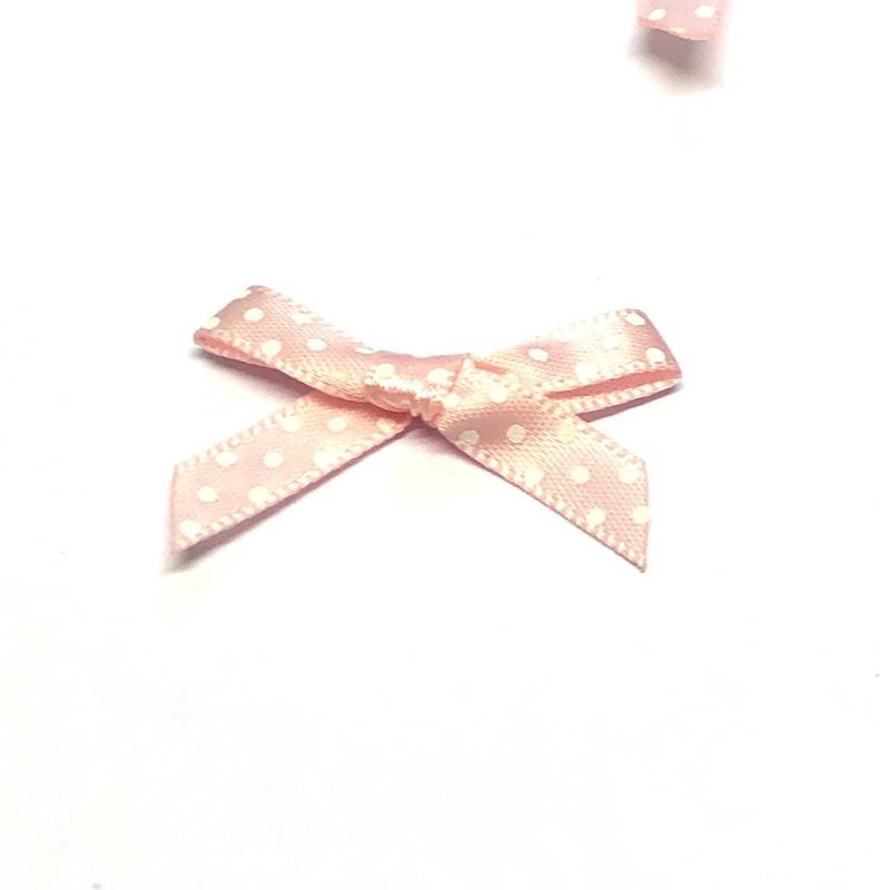 Pink Gepunktetes Band Schleifen 7 Mm Satinschleifen | 10 Pink Gepunktetes Band Schleifen 7 Mm Satinschleifen | 10 von Buttonsheduk