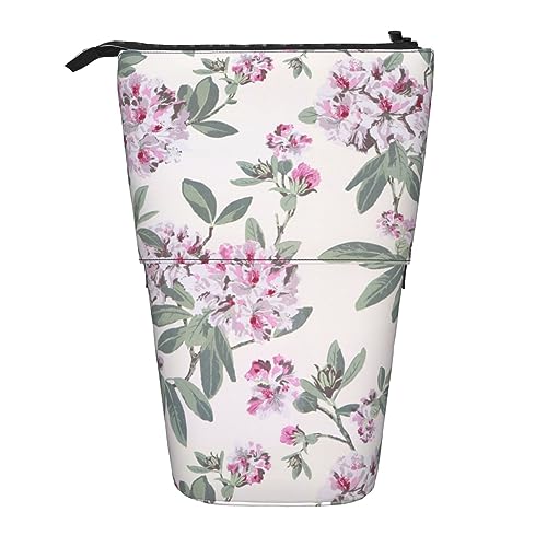 ButxeT Federmäppchen Dusky Rose Print Stehende Bleistifttasche Teleskopstifthalter Niedliche Bleistifttasche Pop-Up-Bleistiftbox Kosmetiktasche für Damen Herren von ButxeT