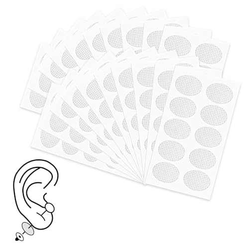 Schwere Ohrringe Stabilisatoren, Ohrläppchen Unterstützung Patches, 200 Stück Unsichtbare Ohr-Lobe Ohrring Patches, Earring Support Patches, lindert Belastung von Schweren Ohrringen von Butyeak