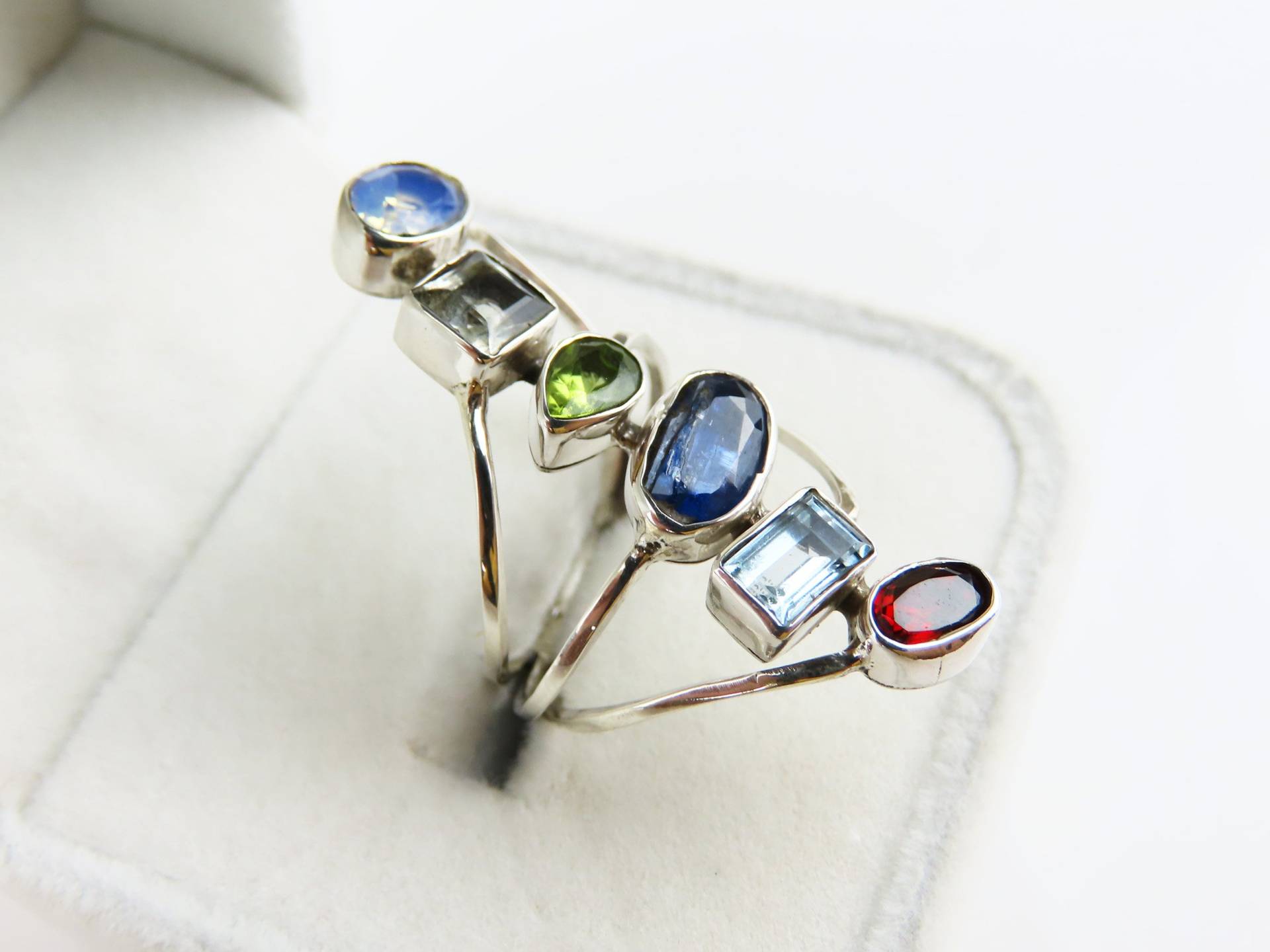 925 Silber, Gemischter Edelstein, Damenring von BuwanaJewelry