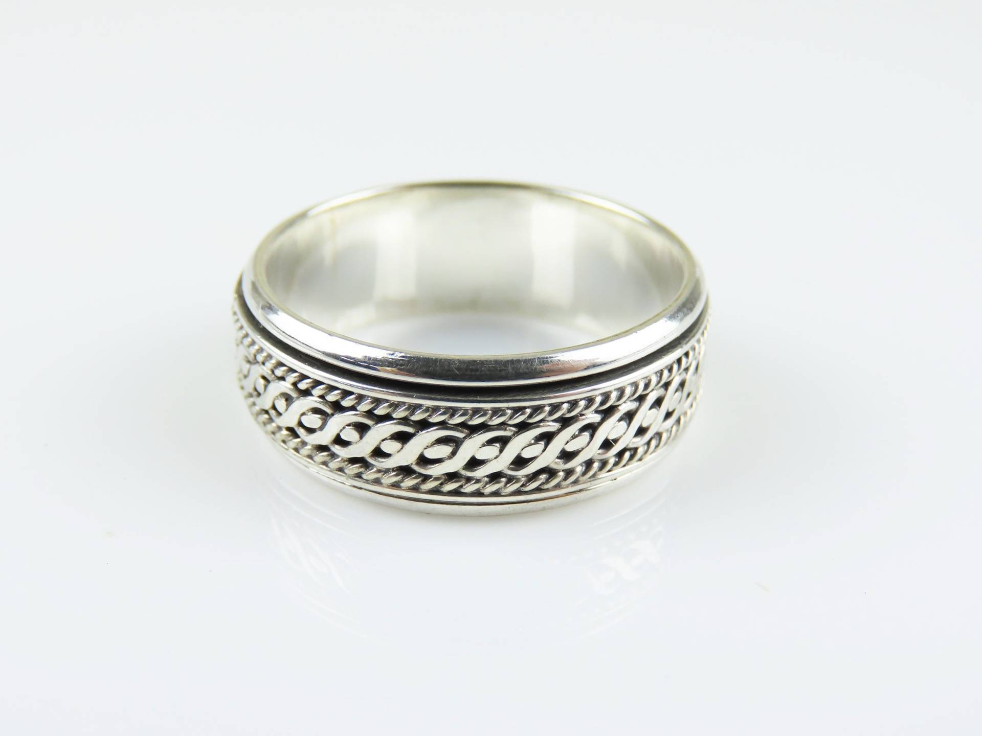 sterling Silber, Bali Design, Unisex, Spinner Ring von BuwanaJewelry