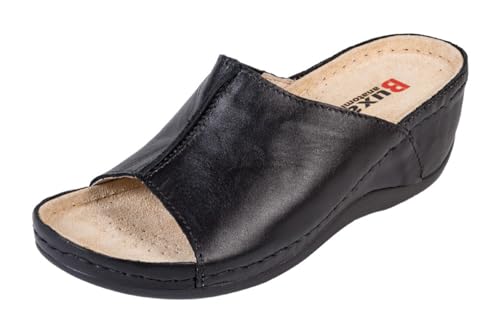 Buxa Anatomic 320, Damen Clogs Lederschuhe Pantolette Komfortschuhe Hausschuhe (Schwarz, EU Schuhgrößensystem, Erwachsene, Damen, Numerisch, M, 36) von Buxa