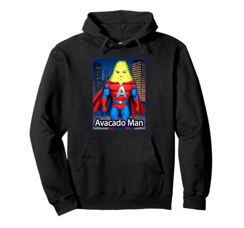 Avacado Man Veggie Super Hero Pullover Hoodie von Buy Cool Shirts
