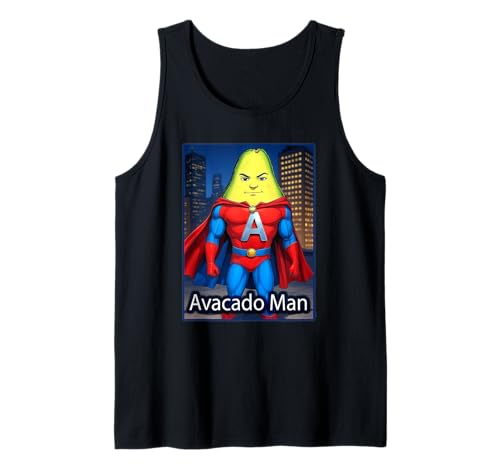 Avacado Man Veggie Super Hero Tank Top von Buy Cool Shirts