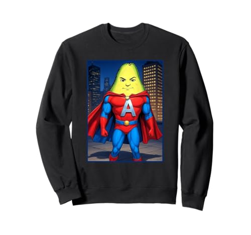 Avacado Man Veggie Superheld Sweatshirt von Buy Cool Shirts