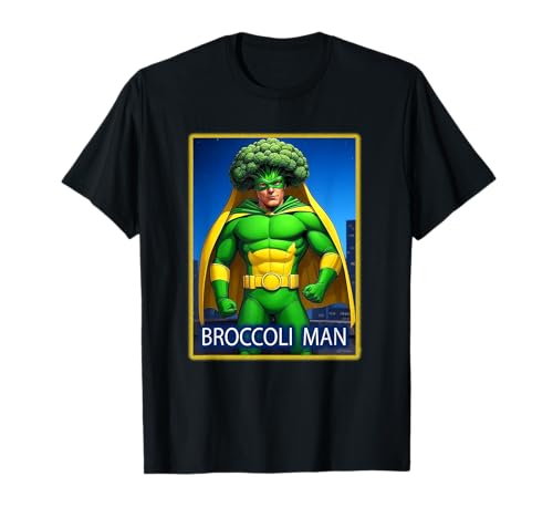 Brokkoli Man Veganer Superheld T-Shirt von Buy Cool Shirts