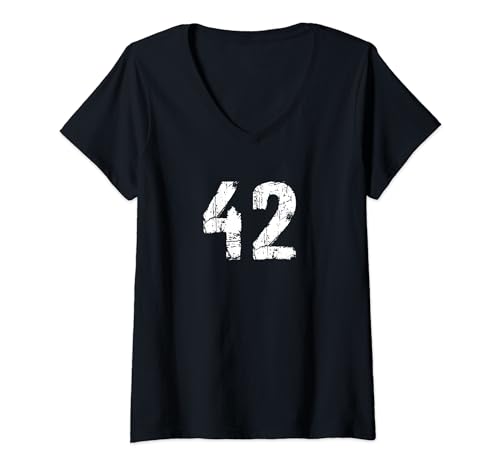 Damen 42 Elon T-Shirt mit V-Ausschnitt von Buy Cool Shirts
