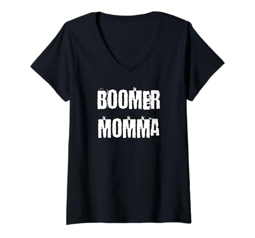 Damen Boomer Mama T-Shirt mit V-Ausschnitt von Buy Cool Shirts