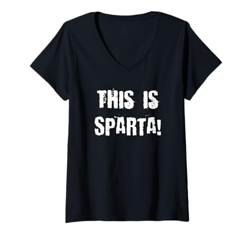 Damen Das ist Sparta! T-Shirt mit V-Ausschnitt von Buy Cool Shirts