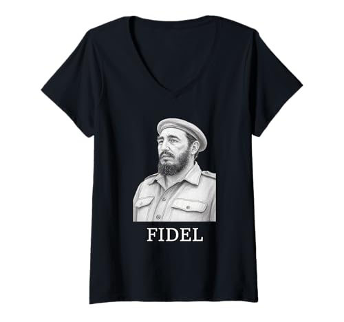 Damen Fidel T-Shirt mit V-Ausschnitt von Buy Cool Shirts