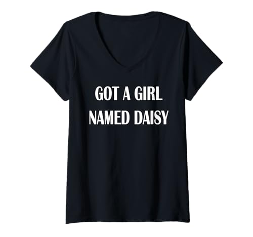 Damen Ich Habe EIN Mädchen namens Daisy T-Shirt mit V-Ausschnitt von Buy Cool Shirts