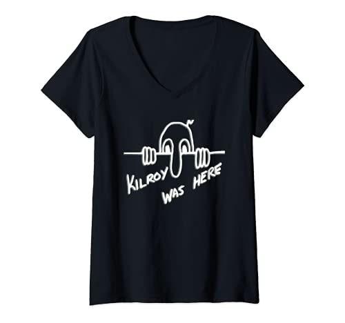 Damen Kilroy T-Shirt mit V-Ausschnitt von Buy Cool Shirts