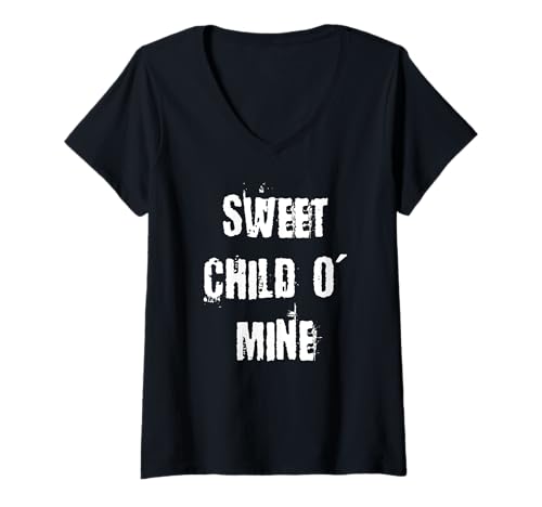 Damen Mein süßes Kind T-Shirt mit V-Ausschnitt von Buy Cool Shirts