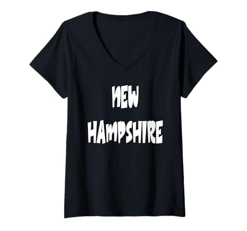 Damen New Hampshire T-Shirt mit V-Ausschnitt von Buy Cool Shirts