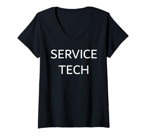 Damen Servicetechniker T-Shirt mit V-Ausschnitt von Buy Cool Shirts