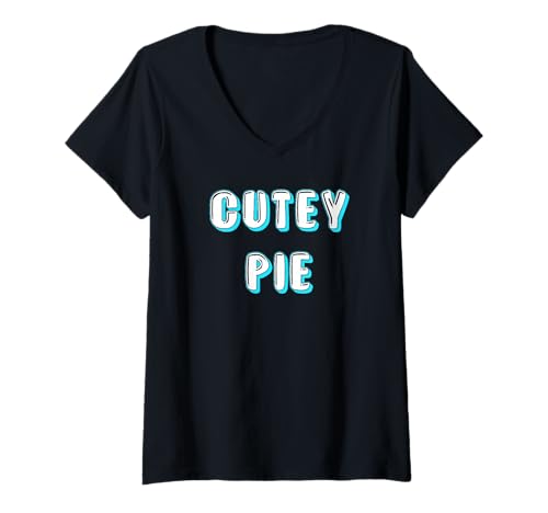 Damen Süßer Kuchen T-Shirt mit V-Ausschnitt von Buy Cool Shirts