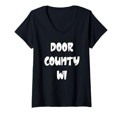 Damen Von County, WI, Wisconsin T-Shirt mit V-Ausschnitt von Buy Cool Shirts