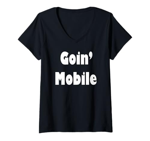 Damen Wir Werden mobil T-Shirt mit V-Ausschnitt von Buy Cool Shirts