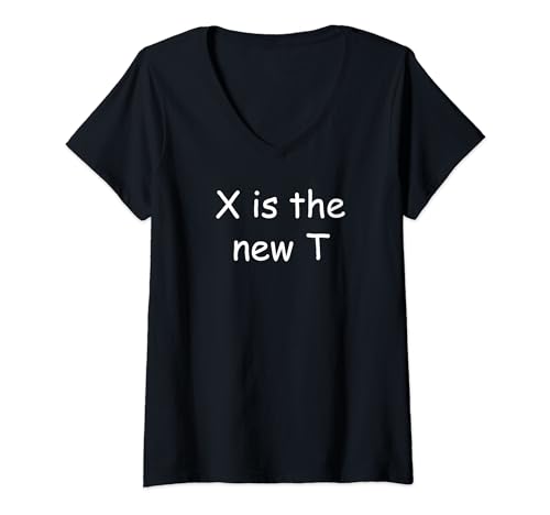 Damen X ist das neue T T-Shirt mit V-Ausschnitt von Buy Cool Shirts