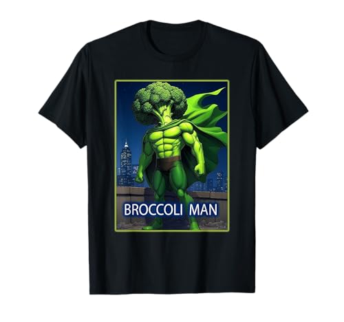 Die Rückkehr von Broccoli Man Superhero T-Shirt von Buy Cool Shirts