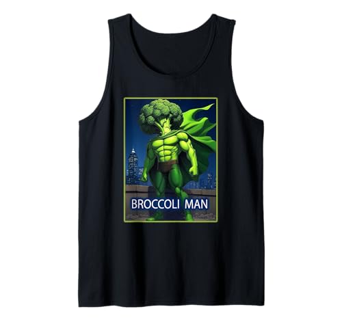 Die Rückkehr von Broccoli Man Superhero Tank Top von Buy Cool Shirts