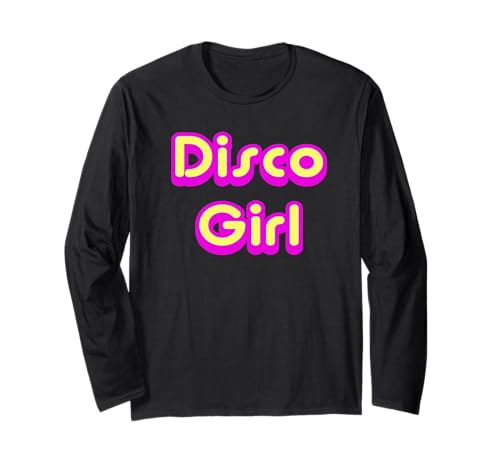 Disco Girl 70er Jahre Dance Craze Langarmshirt von Buy Cool Shirts