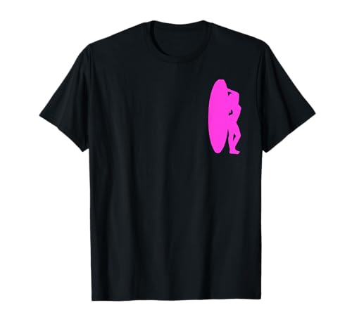Heißes rosafarbenes Surfer-Mädchen T-Shirt von Buy Cool Shirts