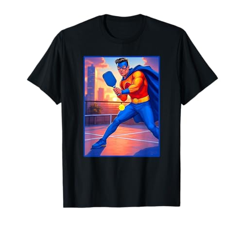 Pickleball Man Superheld T-Shirt von Buy Cool Shirts