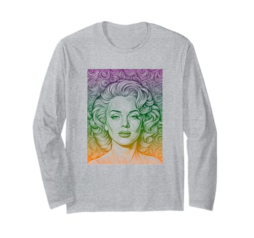 Retro-Glamour-Mädchen Langarmshirt von Buy Cool Shirts