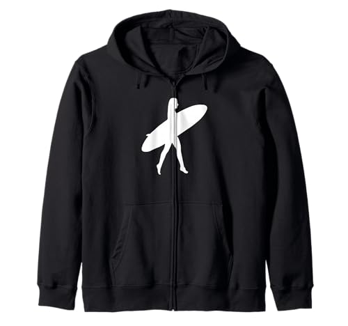 Surfer Girl Silouette Kapuzenjacke von Buy Cool Shirts