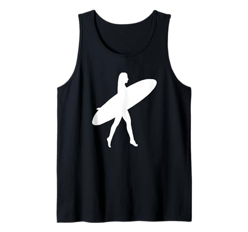 Surfer Girl Silouette Tank Top von Buy Cool Shirts